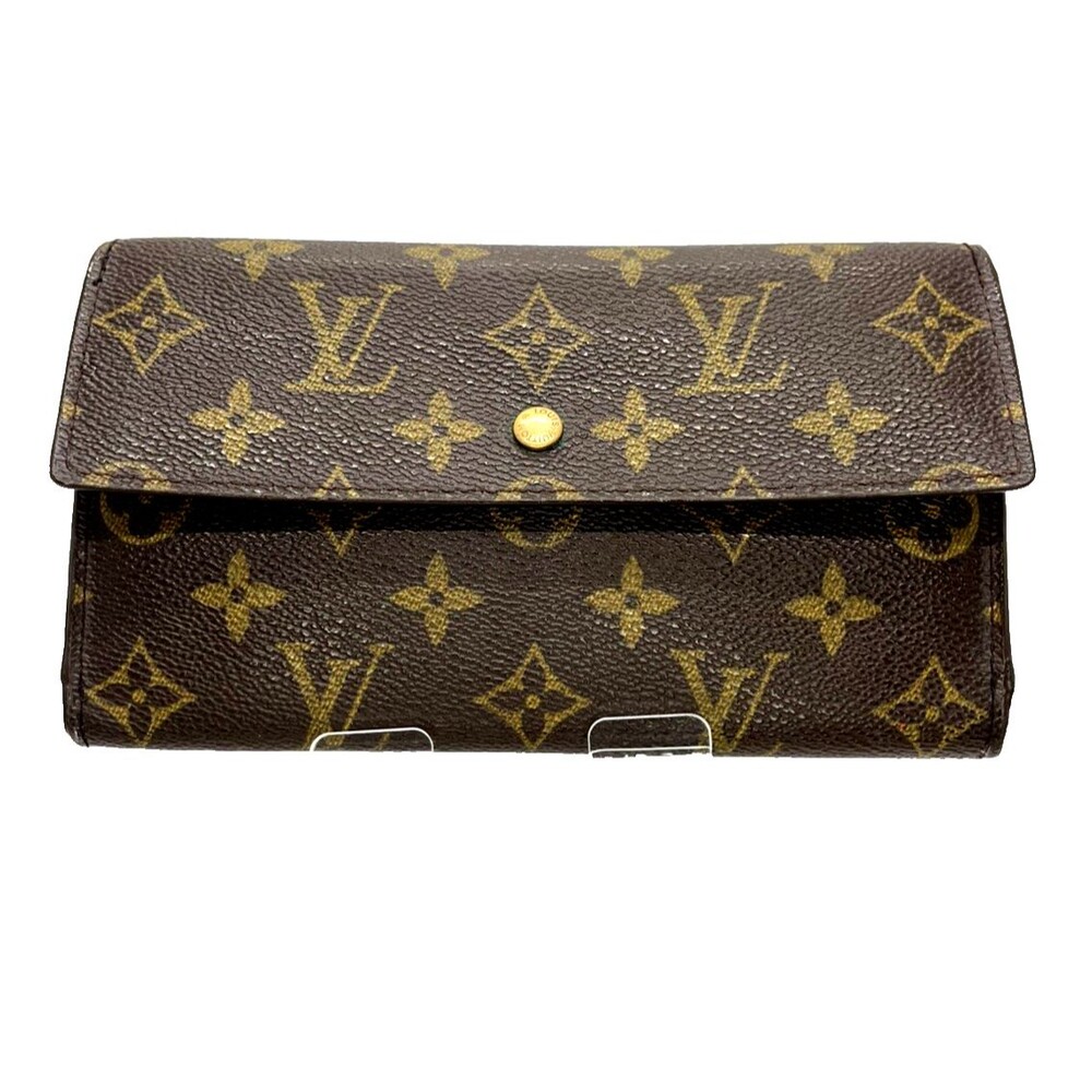 Authentic Louis Vuitton Monogram Porte Tresor International clutch Long Wallet